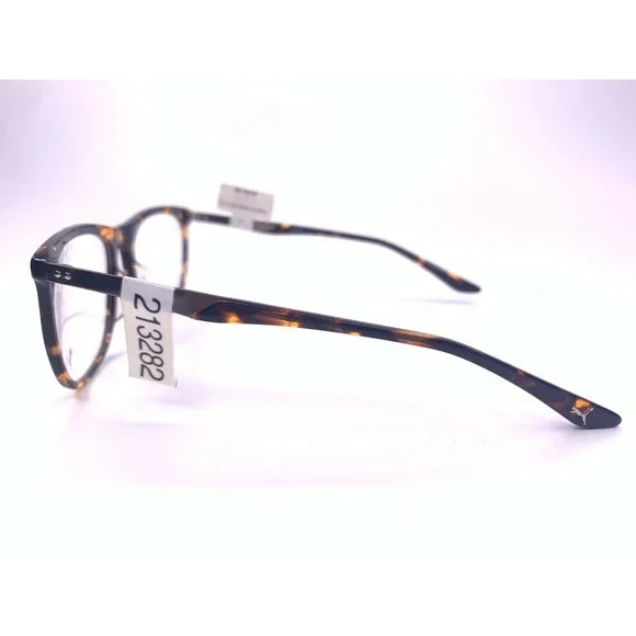 Puma PU00950 002 Brown Tortoise Gray Square Full Rim Glasses Frames 54-18-140 A1 - Picture 2 of 9
